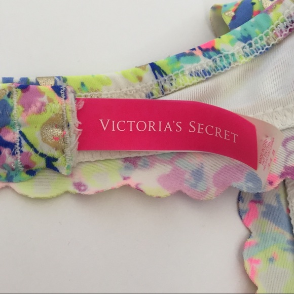 Victoria’s Secret Floral Bikini Top Size 34B - Picture 4 of 5